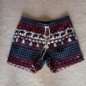Chubbies Navy and Red Men's Shorts